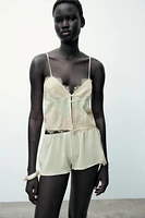 SHORT STYLE LINGERIE DENTELLE