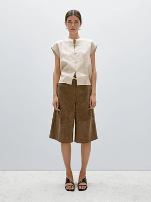 Waistcoat with bib front and Japanese details