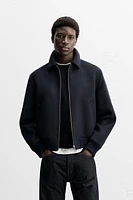 WOOL - CASHMERE BOMBER JACKET