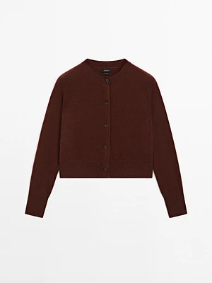 Cardigan manches longues 100 % cachemire