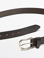 Ceinture en cuir nappa