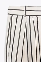 ZW COLLECTION STRIPED PLEATED PANTS