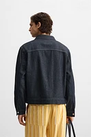 VESTE EN DENIM À CHEVRONS
