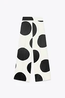 ZW COLLECTION POLKA DOT WIDE-LEG PANTS