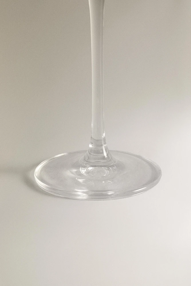 VERRE FLÛTE CRISTALLIN RELIEF