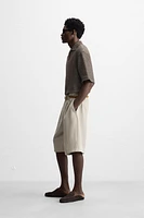 OPEN KNIT POLO SHIRT