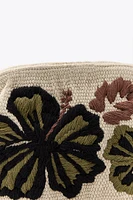 SMALL BAG WITH FLORAL EMBROIDERY