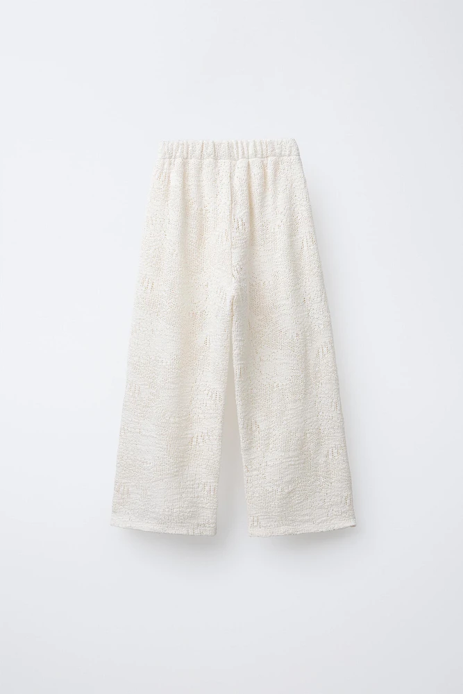 PANTALON DROIT EN MAILLE