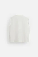 T-SHIRT DÉLAVÉ TANK À IMPRIMÉS