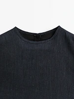 Mini-robe denim 100 coton