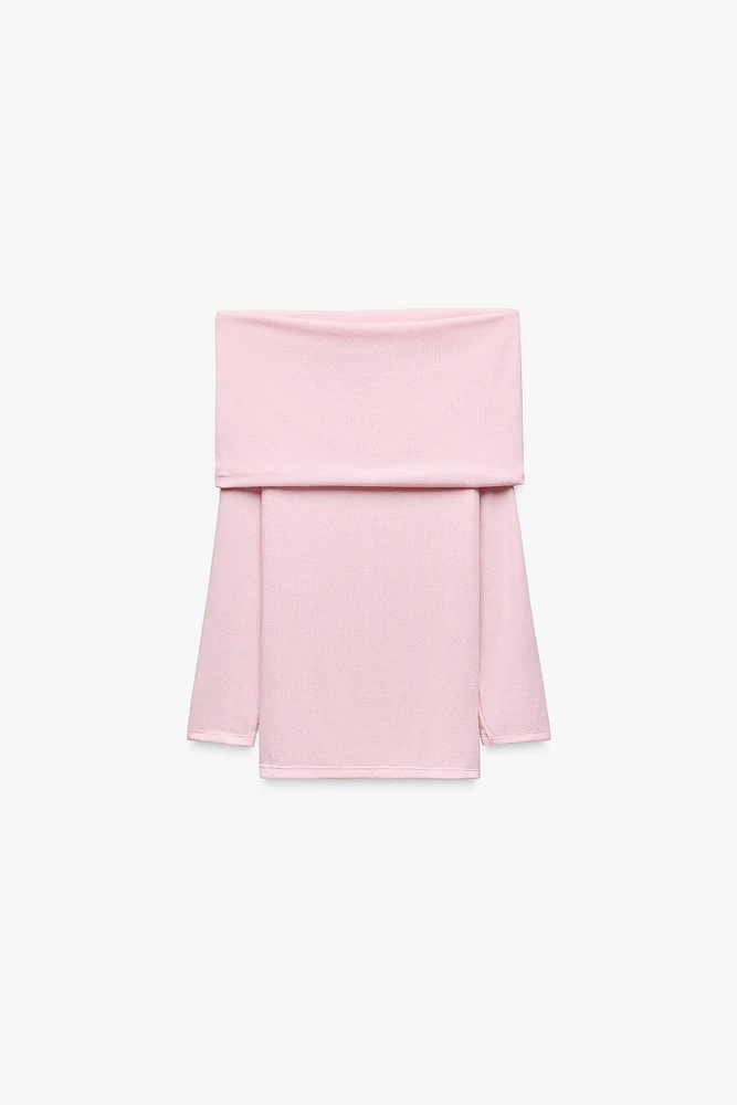 SOFT DRAPED OFF-THE-SHOULDER TOP