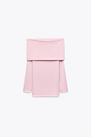 SOFT DRAPED OFF-THE-SHOULDER TOP