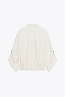 VESTE À MANCHES RETROUSSÉES EN LIN