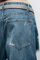 TRF MID WAIST BAGGY BALLOON JEANS