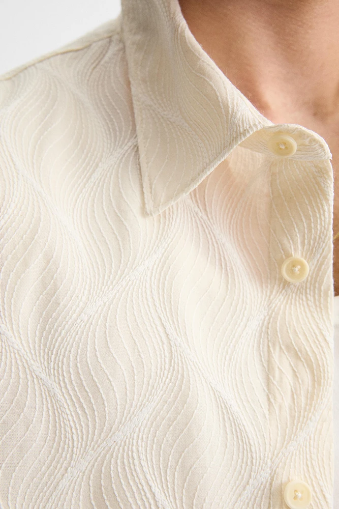 WAVY EMBROIDERED SHIRT