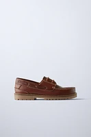 LEATHER BOAT SHOES