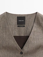 Gilet tailleur 100 % lin