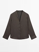 Chemise à manches longues en coton