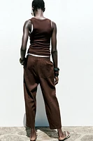 PANTALON BOUFFANT AVEC LIN