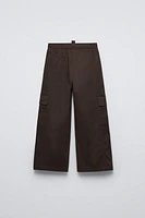 WIDE LEG POCKET PANTS