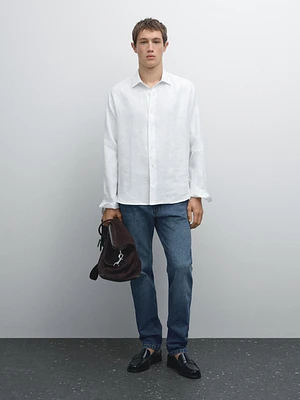 Chemise regular fit twill léger