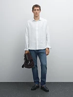 Chemise regular fit twill léger