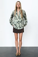 SATIN EFFECT BASIC SHIRT
