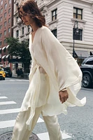 ZW COLLECTION CAPE TIE SHIRT