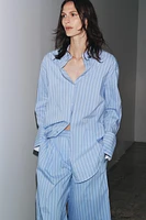 ZW COLLECTION STRIPED OVERSIZED SHIRT
