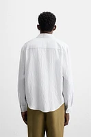 CHEMISE RAYURES MÉLANGE VISCOSE