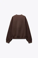 PLAIN KNIT SWEATSHIRT