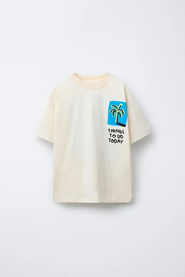 T-SHIRT À IMPRIMÉ PALMIER