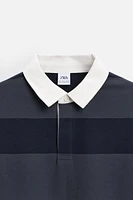 CONTRAST COLLAR POLO SHIRT