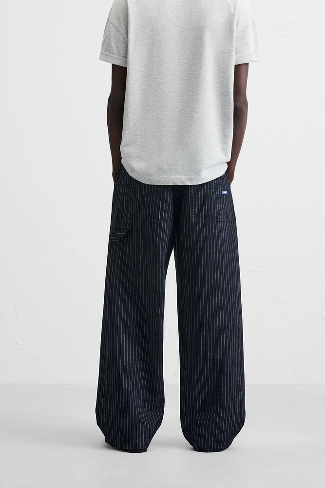 STRIPED RELAXED FIT PANTS
