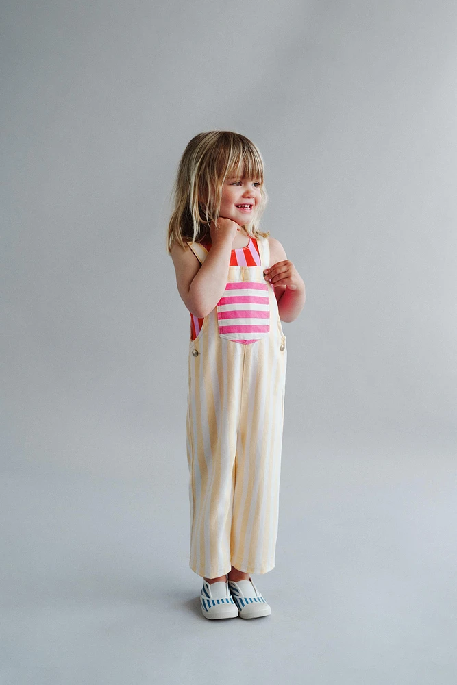 CASA LAWA © STRIPED TWILL OVERALLS X ZARA KIDS