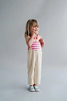 CASA LAWA © STRIPED TWILL OVERALLS X ZARA KIDS