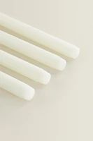 LOT BOUGIES LONGUES DÉCORATIVES CYLINDRE (LOT DE