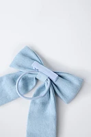CHOUCHOU PASSANT LACET EN DENIM