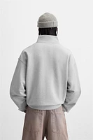 ZIP COLLAR SWEATSHIRT X ALL CAPS STUDIO