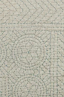 EMBROIDERED THROW PILLOW COVER