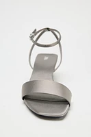 SATIN EFFECT SANDALS