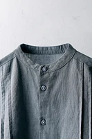 2-5 YEARS/ LIMITED EDITION LINEN PLEATED SHIRT