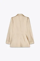BLAZER CROISÉ SATINÉ