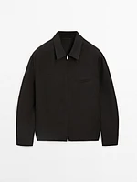 100% linen houndstooth jacket