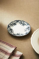 FLORAL EARTHENWARE SIDE PLATE