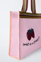 SAC SHOPPER FRAISES