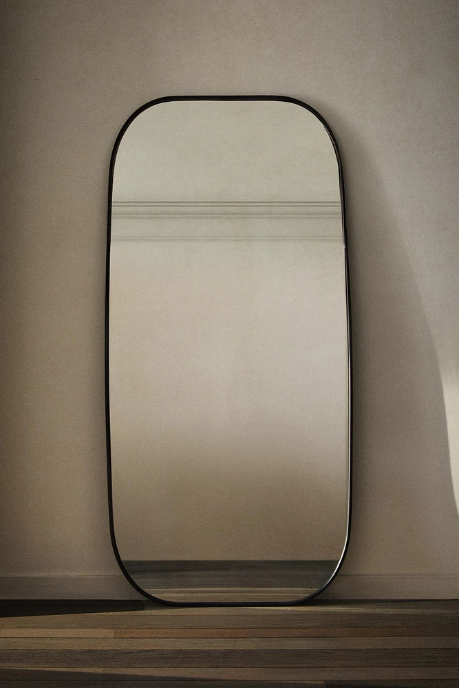 MIROIR SUR PIED CADRE ARRONDI
