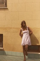 SATIN EFFECT SHORT DRESS