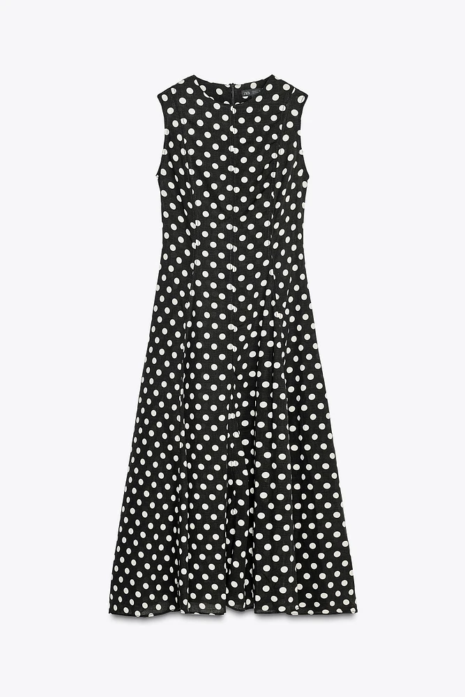 POLKA DOT MIDI DRESS ZW COLLECTION