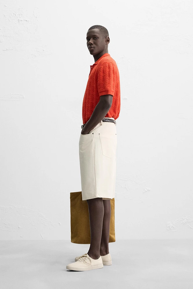 POLO EN MAILLE LOSANGES